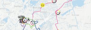 Interactieve kaart voor de marathon van Leiden